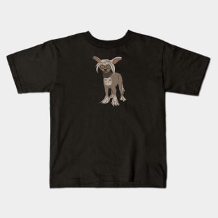 Hipster Chinese Crested Kids T-Shirt